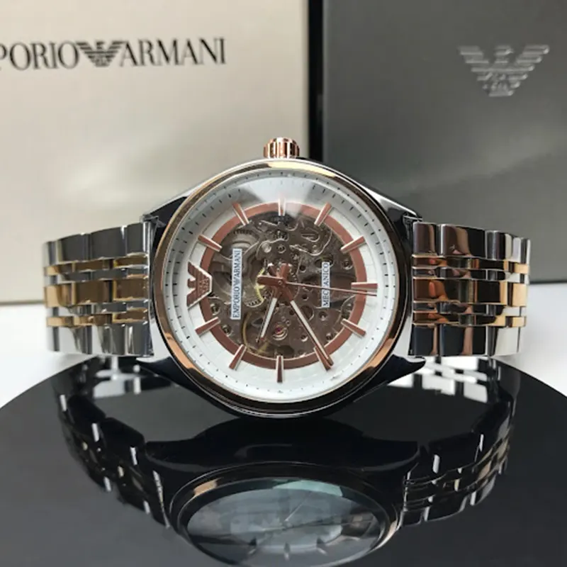 Emporio Armani Meccanico Two-tone Stainless Steel Men's Watch- AR60002